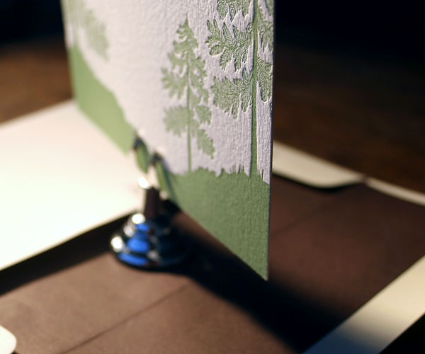 Adirondack Letterpress Wedding Invitation 4