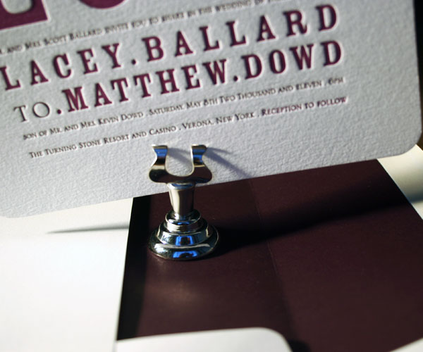 Anthology Letterpress Wedding Invitation 3