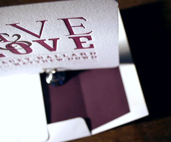 Anthology Letterpress Wedding Invitation 4