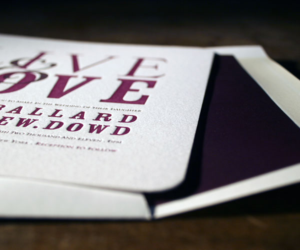 Anthology Letterpress Wedding Invitation 5