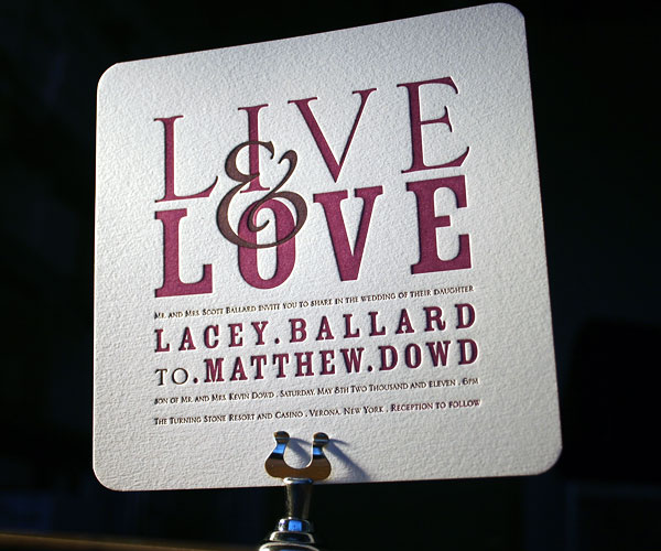 Anthology Letterpress Wedding Invitation 6