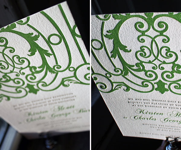 Astor Letterpress Wedding Invitation