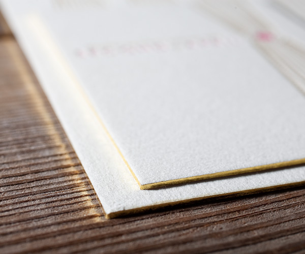 Bejeweled Letterpress Wedding Invitation 4
