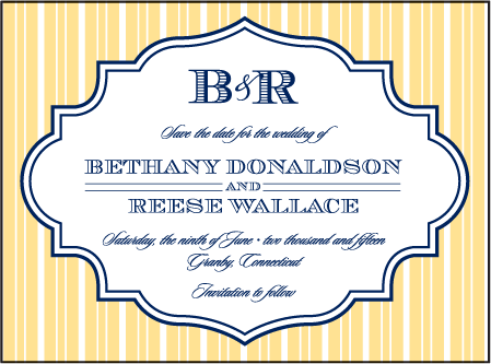 Addison Vintage Letterpress Save The Date Design Medium