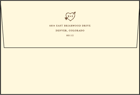 Adirondack Letterpress Thank You Card Flat Envelope Design Medium