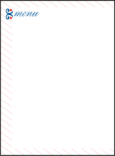 Alice Letterpress Menu Design Medium