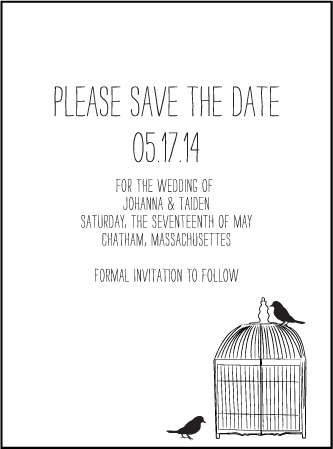Allegory Modern Letterpress Save The Date Design Medium