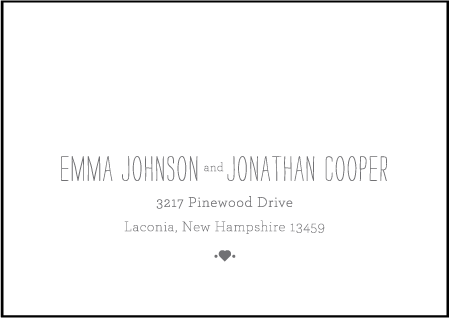 Alouette Monogram Letterpress Reply Envelope Design Medium