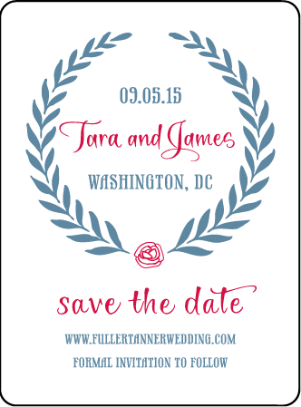 Alouette Monogram Letterpress Save The Date Design Medium
