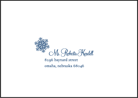 Alpine Letterpress Reply Envelope Design Medium