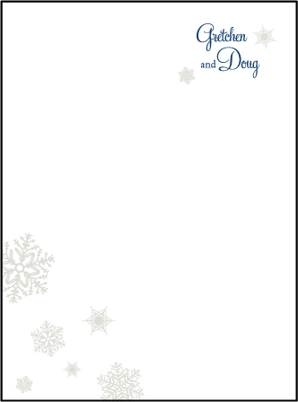 Alpine Letterpress Thank You Card Flat Design Medium