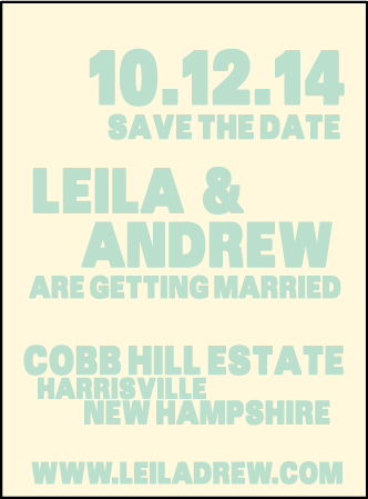 Alton Letterpress Save The Date Design Medium