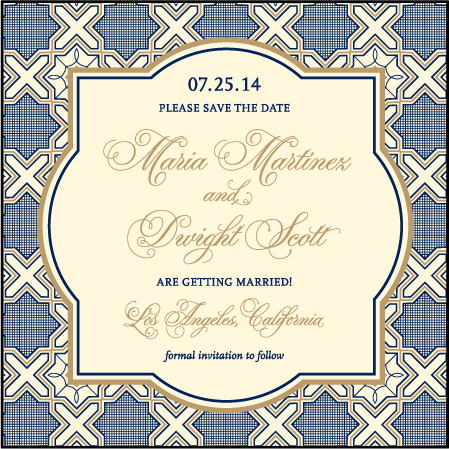 Amadore Antique Letterpress Save The Date Design Medium