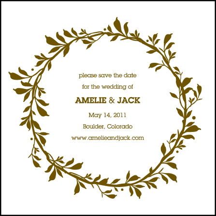 Amelie Letterpress Save The Date Design Medium
