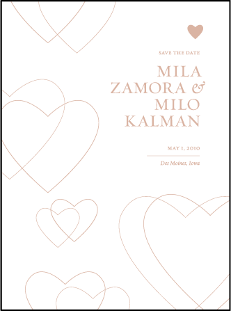 Amici Letterpress Save The Date Design Medium