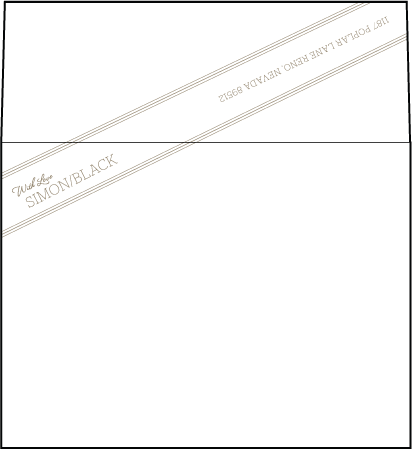Anais Letterpress Envelope Design Medium