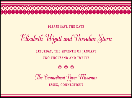 Antique Fall Letterpress Save The Date Design Medium