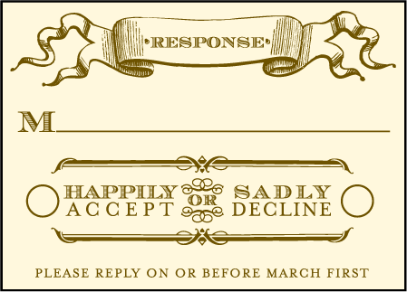 Antique Luck Letterpress Reply Design Medium