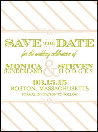 Antique Luck Letterpress Save The Date Design Medium