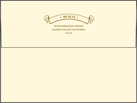 Arden Frame Letterpress Envelope Design Medium