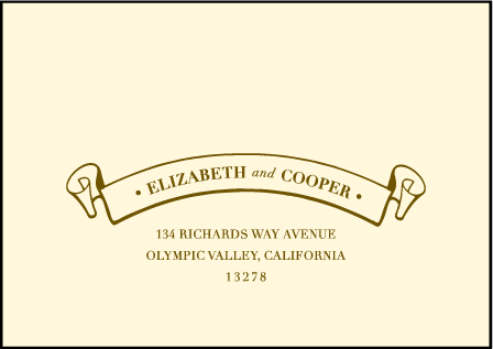 Arden Frame Letterpress Reply Envelope Design Medium