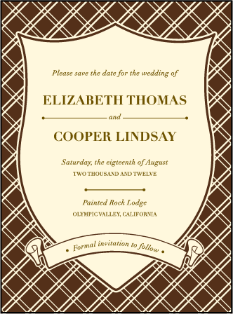 Arden Frame Letterpress Save The Date Design Medium