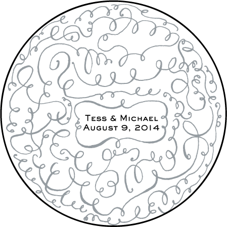 Aria Letterpress Coaster Design Medium