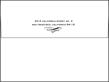 Aria Letterpress Envelope Design Medium