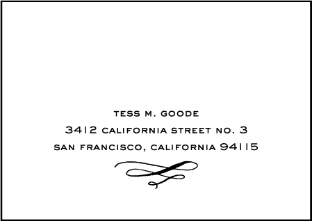 Aria Letterpress Reply Envelope Design Medium