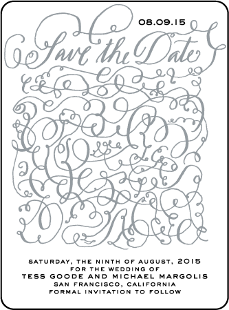 Aria Letterpress Save The Date Design Medium