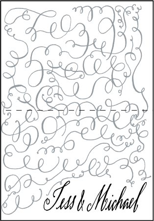 Aria Letterpress Thank You Card Fold Design Medium