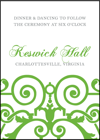 Astor Letterpress Reception Design Medium