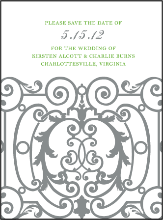 Astor Letterpress Save The Date Design Medium
