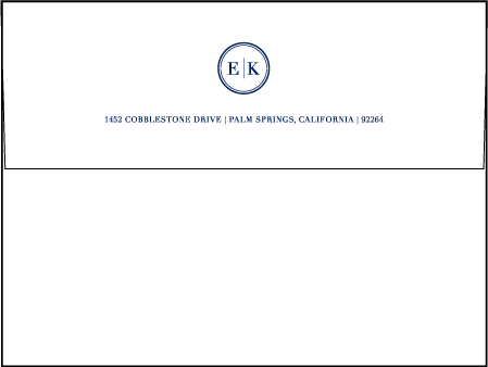 Austin Traditional Letterpress Envelope Design Medium
