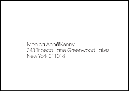 Avant Letterpress Reply Envelope Design Medium
