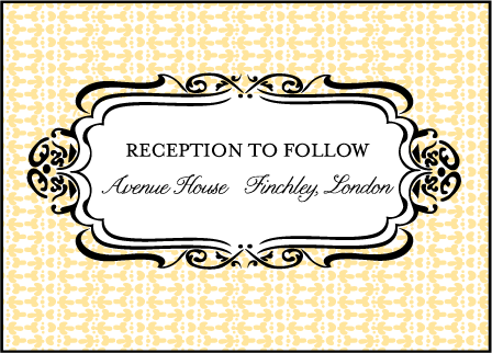 Avenue Letterpress Reception Design Medium