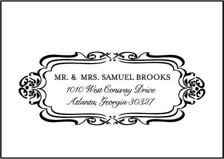 Avenue Letterpress Reply Envelope Design Medium