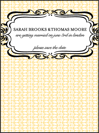 Avenue Letterpress Save The Date Design Medium