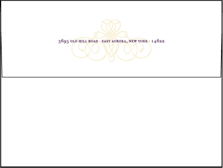Baroque Letterpress Envelope Design Medium