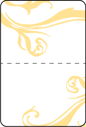 Beale Letterpress Placecard Fold Design Medium