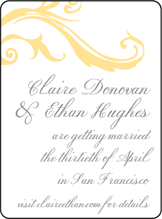 Beale Letterpress Save The Date Design Medium