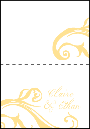 Beale Letterpress Thank You Card Fold Design Medium