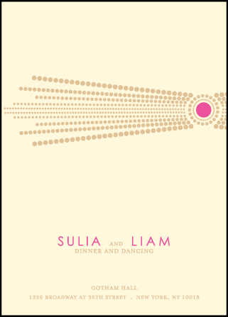 Bejeweled Letterpress Reception Design Medium