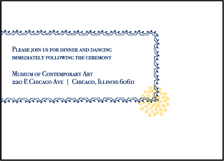 Bellini Letterpress Reception Design Medium