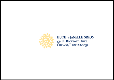 Bellini Letterpress Reply Envelope Design Medium