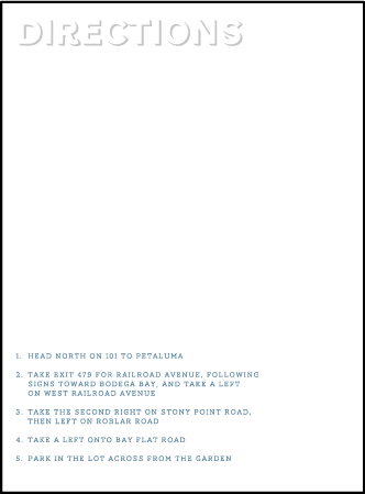 Bennett Simple Letterpress Direction Design Medium