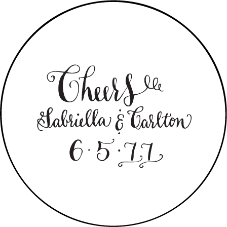 Bescal Calligraphy Letterpress Coaster Design Medium