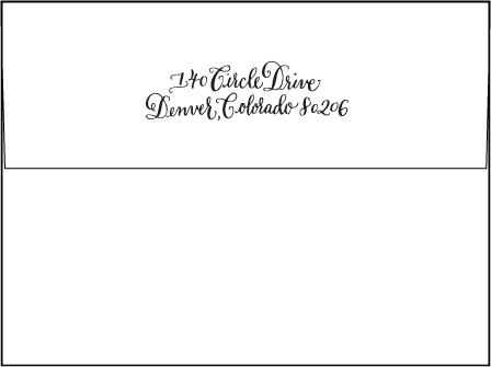 Bescal Calligraphy Letterpress Envelope Design Medium