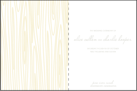 Birch Letterpress Program Design Medium