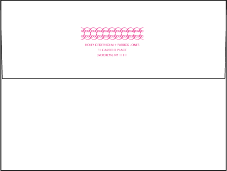 Birds Letterpress Envelope Design Medium